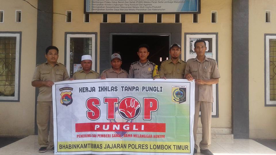 Polmas Rensing Bat Sosialisasi  “Stop Pungli”