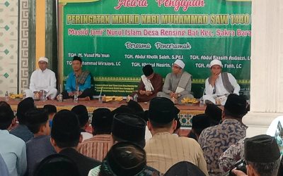 Perbanyak Membaca Shalawat, Ajakan Tuan Guru di hari Peringatan Maulid Nabi di Rensing Bat