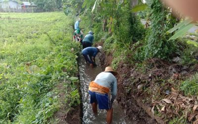Menjelang Musim Hujan Tiba, P3A Subak Loker Ajak Petani Bersihkan Saluran Irigasi